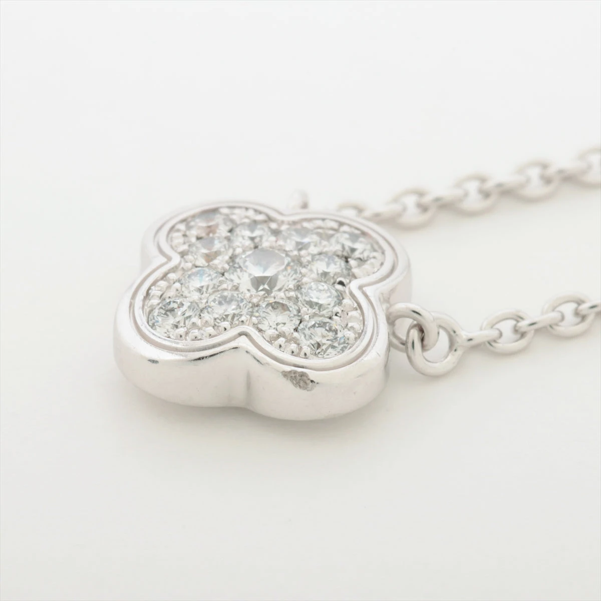 ヴァンクリーフ&アーペル ピュア アルハンブラ ダイヤ ネックレス 750