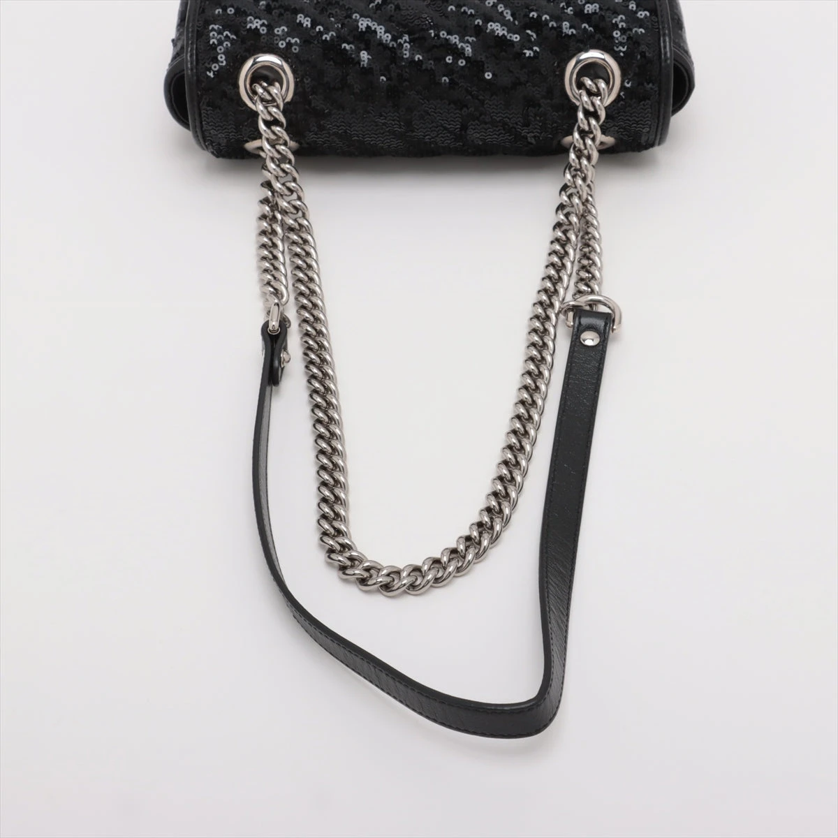 グッチ GGマーモント スパンコール チェーンショルダーバッグ