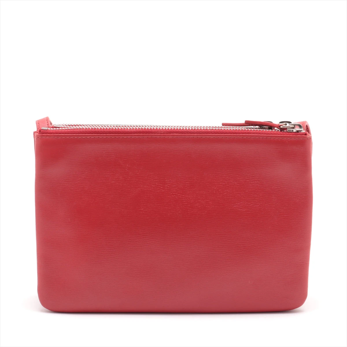 セリーヌ　ショルダーバッグ　レザー　トリオ　赤　レッド CELINE セリーヌ トリオラージ ショルダーバッグ レザー レッド