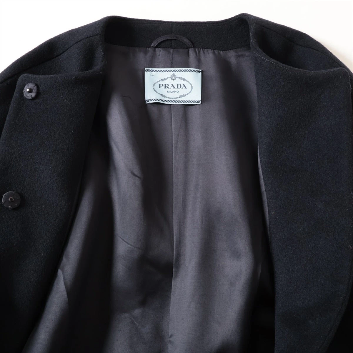 中古・古着通販】PRADA (プラダ) ナイロンコート ネイビー