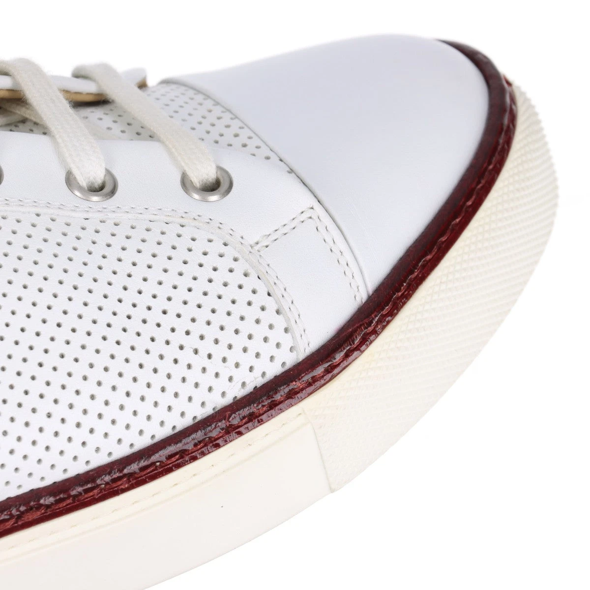 エルメス レザー スニーカー 39 1/2 レディース ホワイト セリエボタン