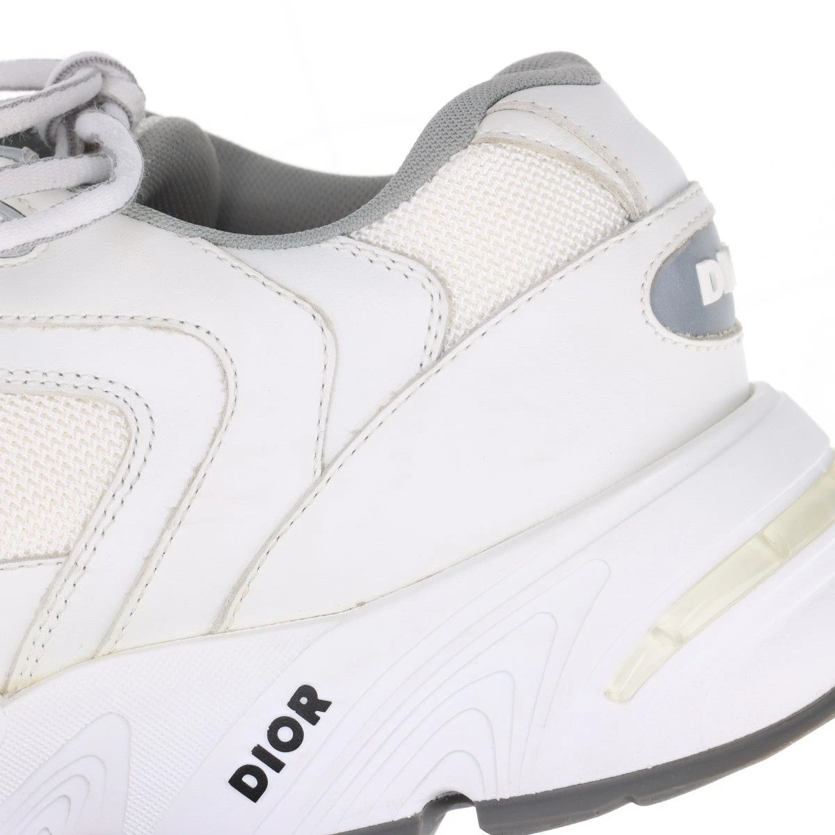 ディオール CD1 メッシュ×レザー スニーカー 42 メンズ グレー  