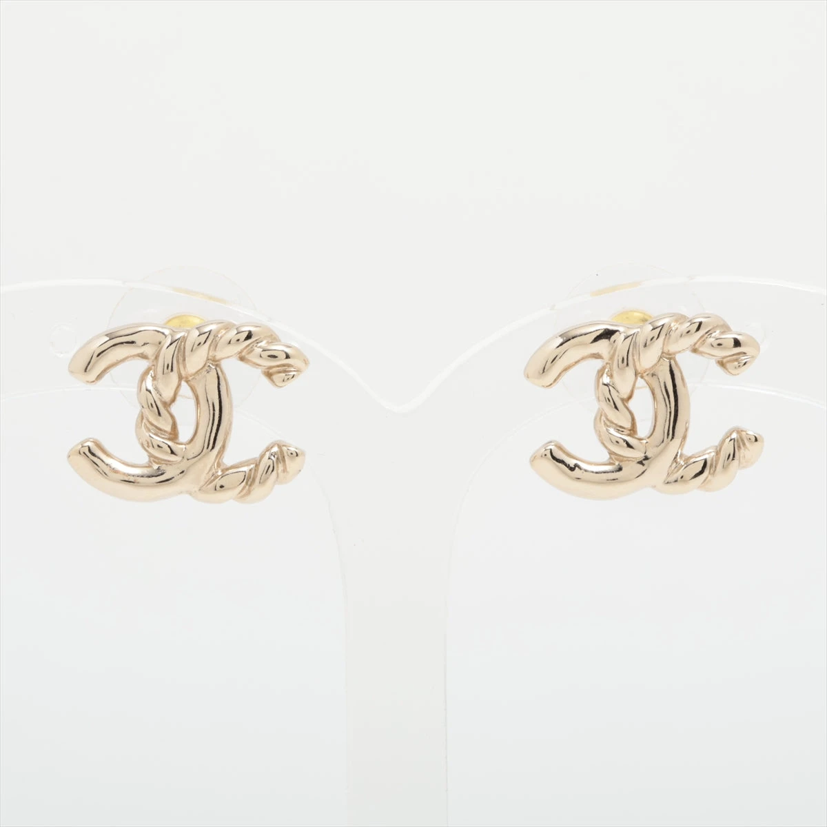 【煌めくシャンパンゴールド】CCロゴ★パールピアス CHANEL シャネル CCマーク ピアス アクセサリー ココマーク ロゴ