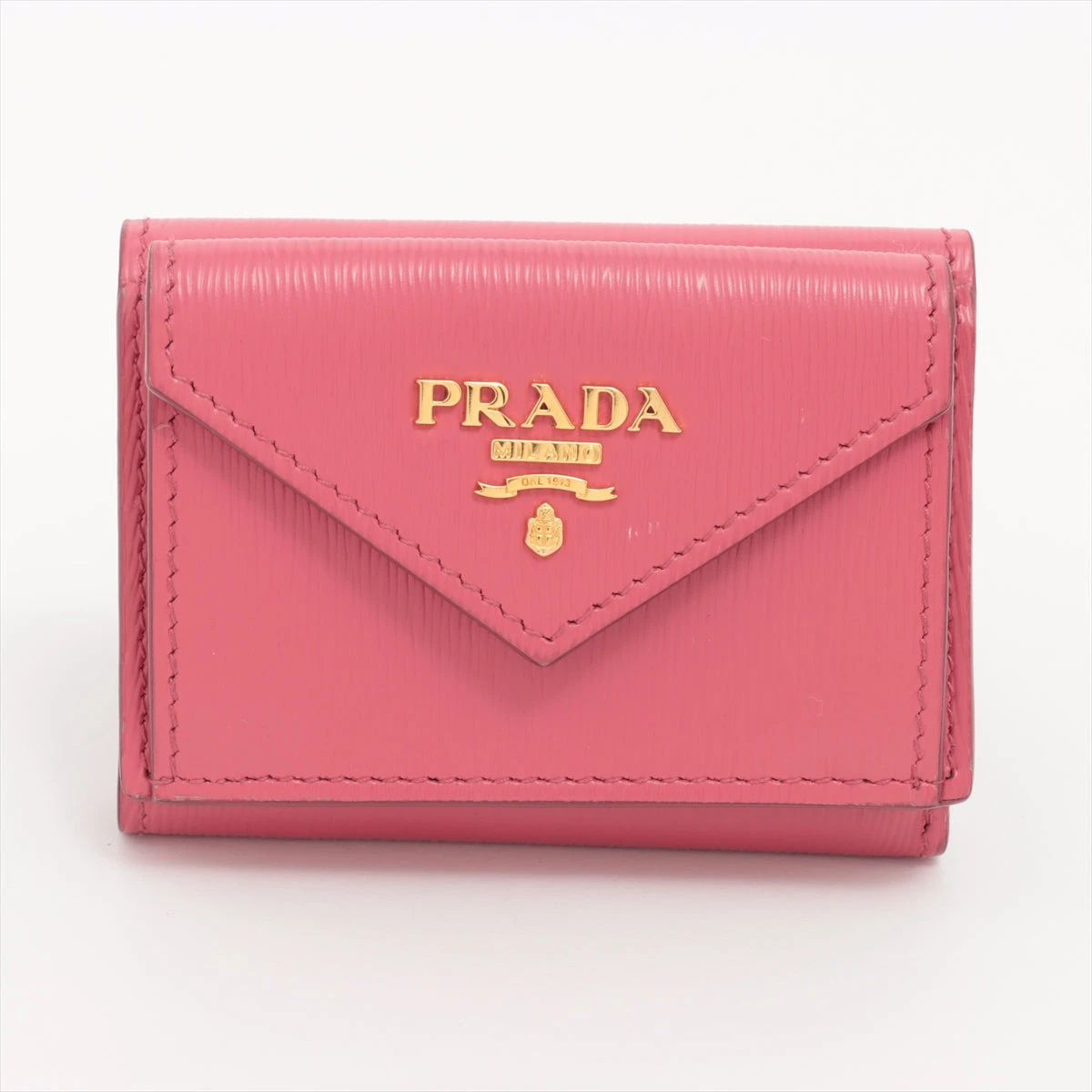 プラダPRADAヴェッテロムーブコンパクトウォレットピンク系 プラダ ヴィッテロムーブ 1MH021 レザー コンパクトウォレット