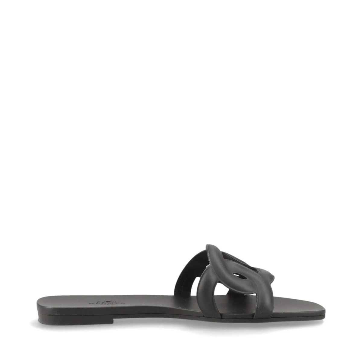 HERMES エルメス サンダル アロハ 黒 (ブラック) ラバー #36 新品