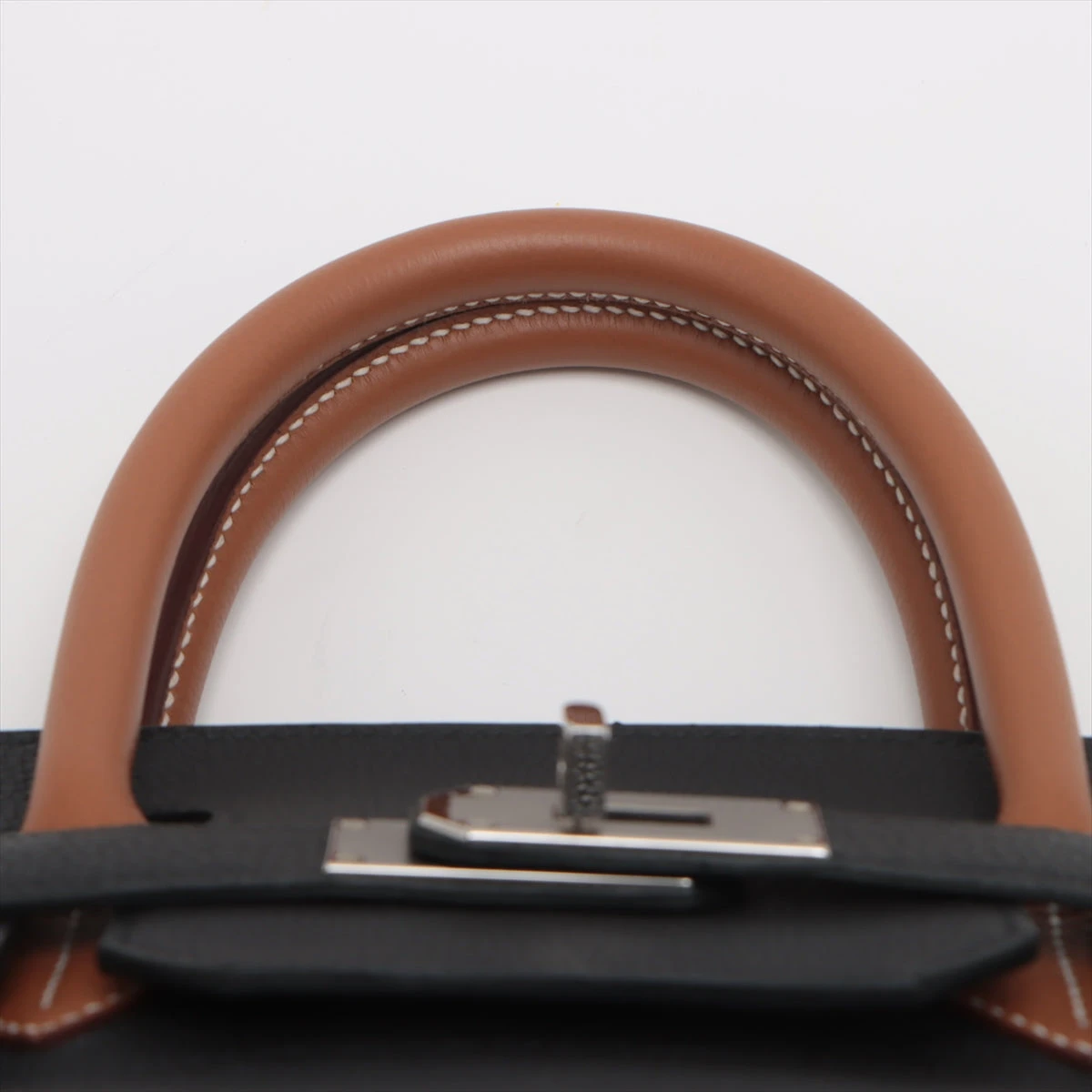 エルメス オータクロア40 トゴ ブラック×ゴールド×ブルーロワイヤル 