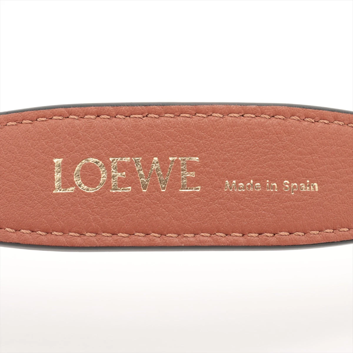 ロエベ ブランデッド ショートストラップ ショルダーストラップ レザー