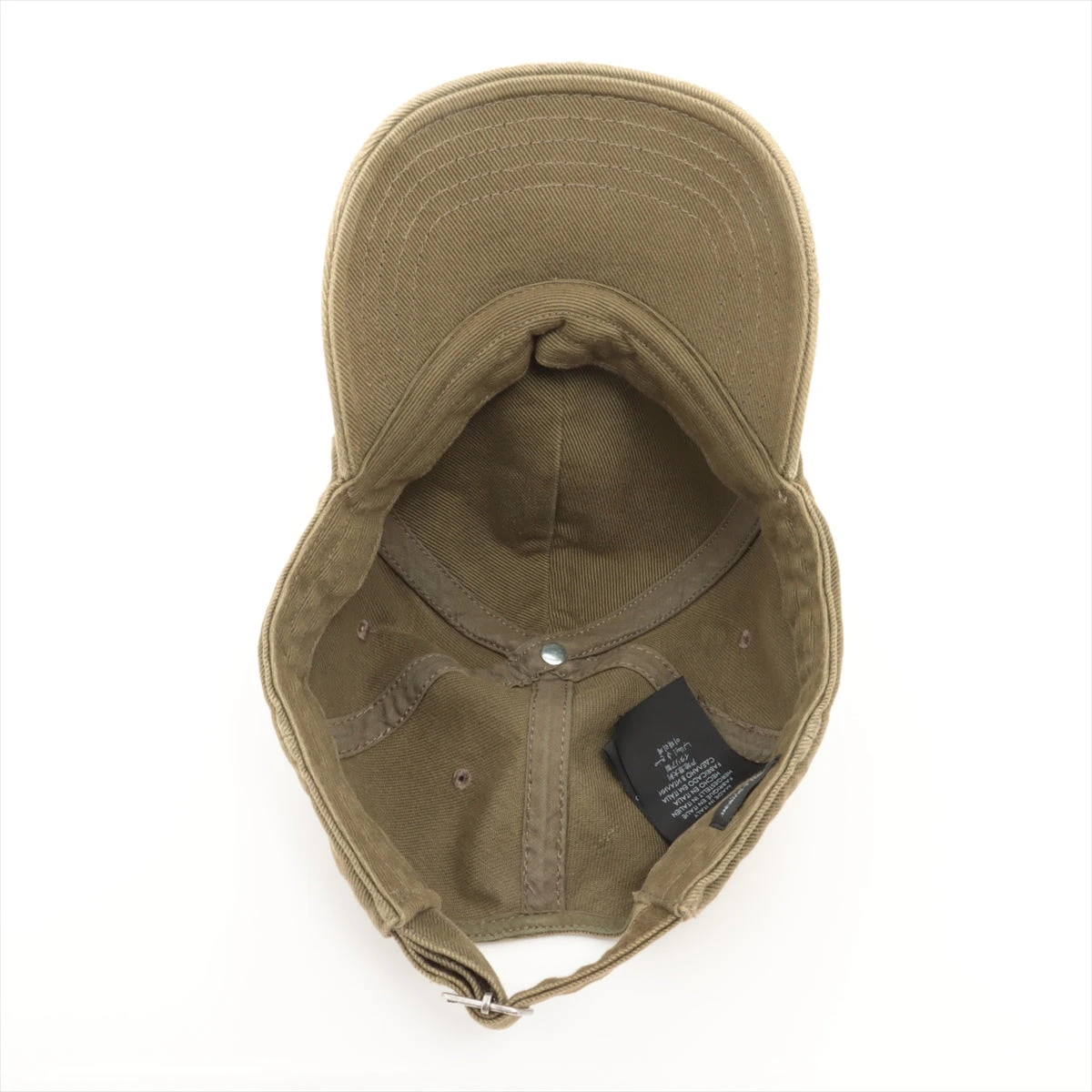 サンローランパリ YSLロゴ キャップ 59 コットン カーキ 783411