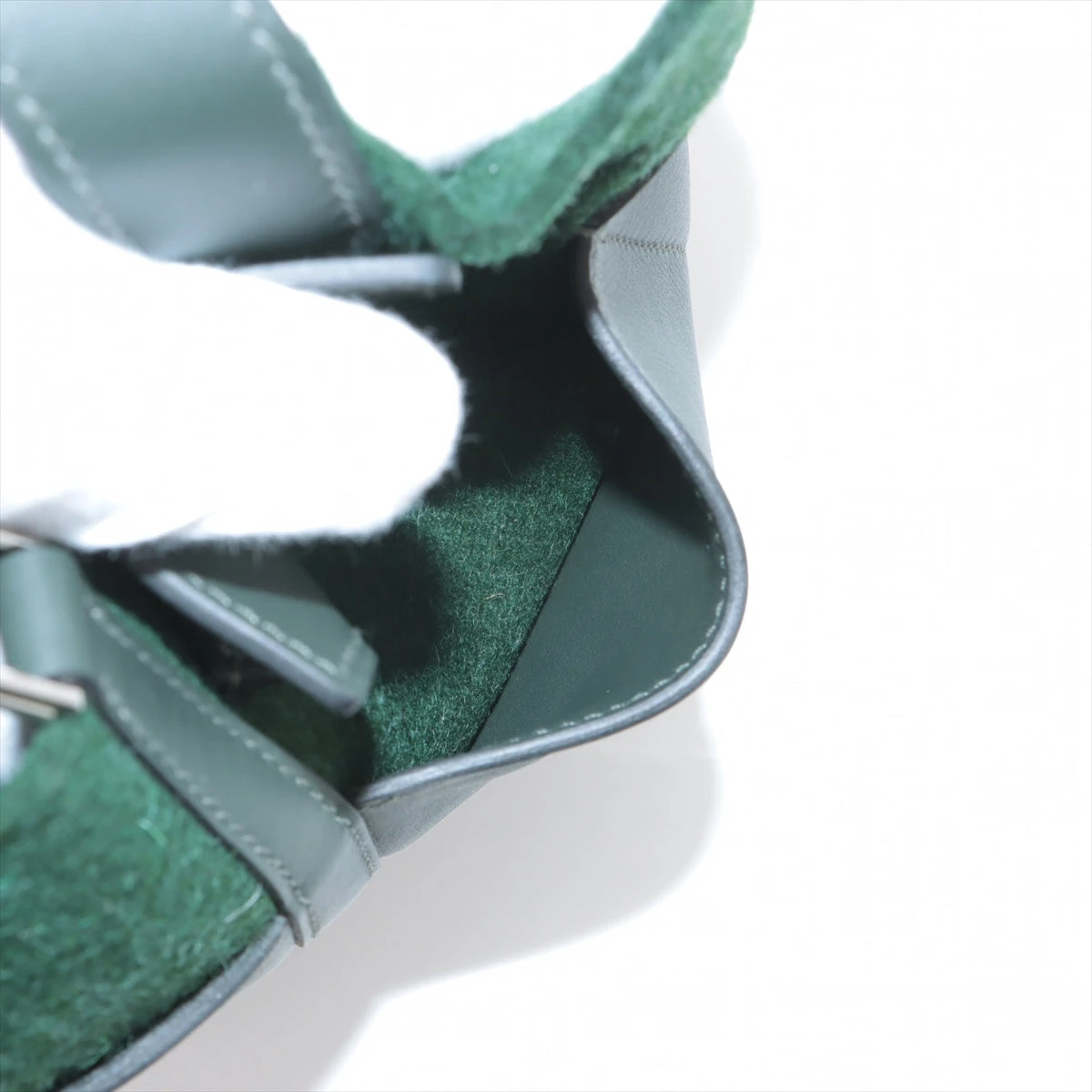 追跡あり★エルメス★ピコタン18 ヴェールフォンセ シルバー金具 エルメス(HERMES) ピコタンロックPM(18) ヴェールフォンセ