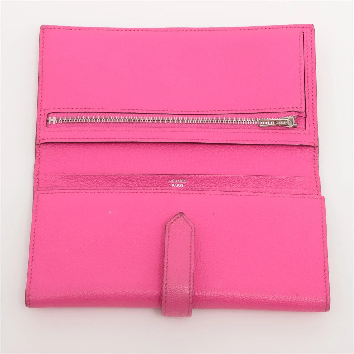 ✨極上美品✨エルメス べアン デュプリ レッド ピンク 　長財布 L46 HERMES エルメス ベアン デュプリ レッド ピンク 財布 長財布 L46