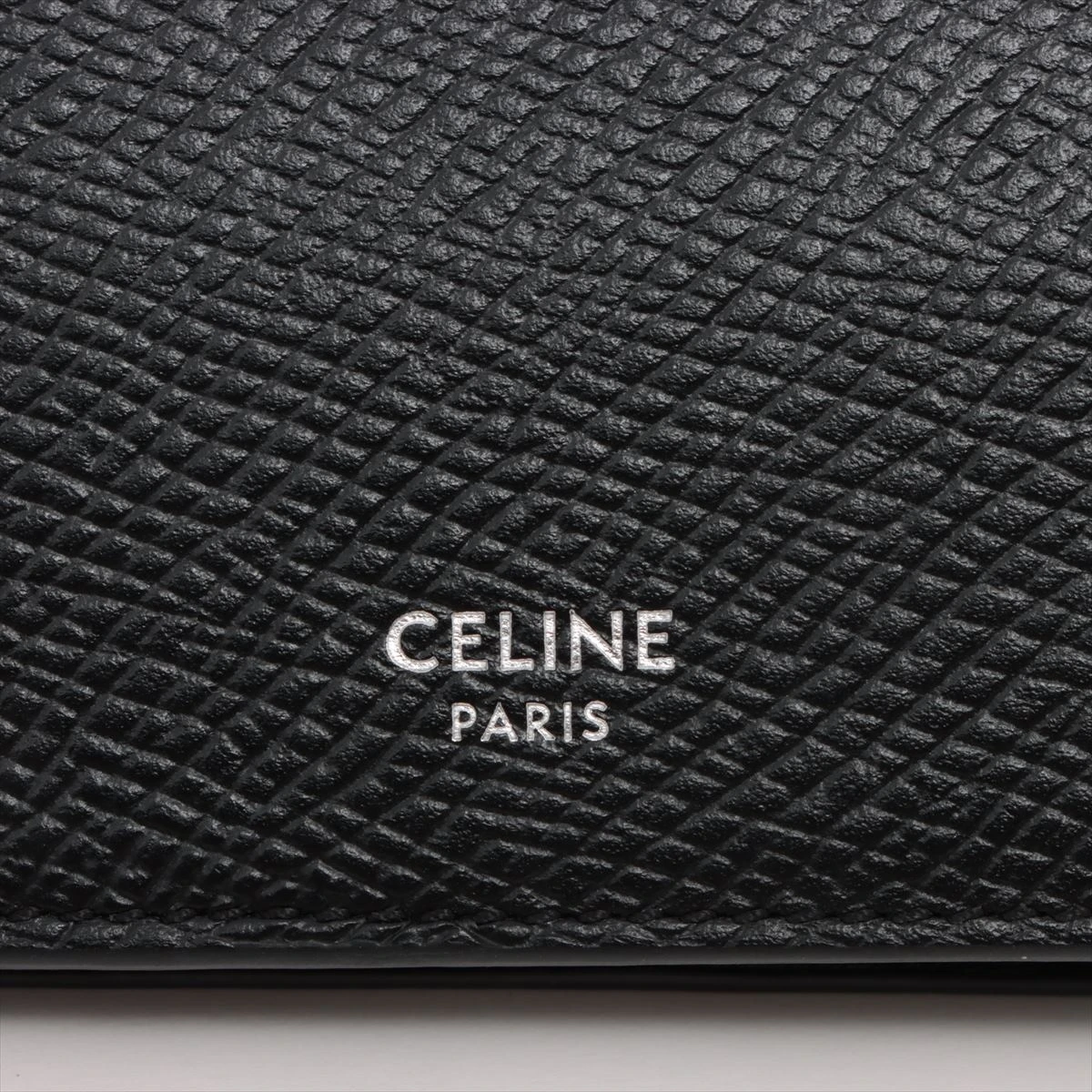 CELINE 黒 レザー マネークリップ