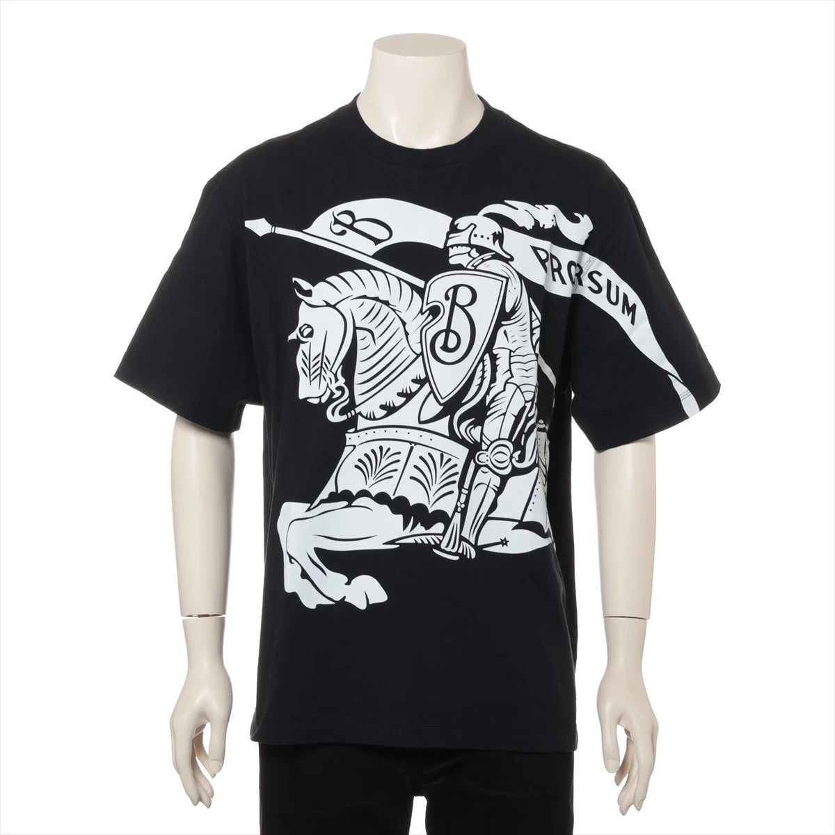 バーバリー メンズ 半袖Tシャツ 8095058 バーバリー コットン Tシャツ XL メンズ ブラック 8095058 スレ