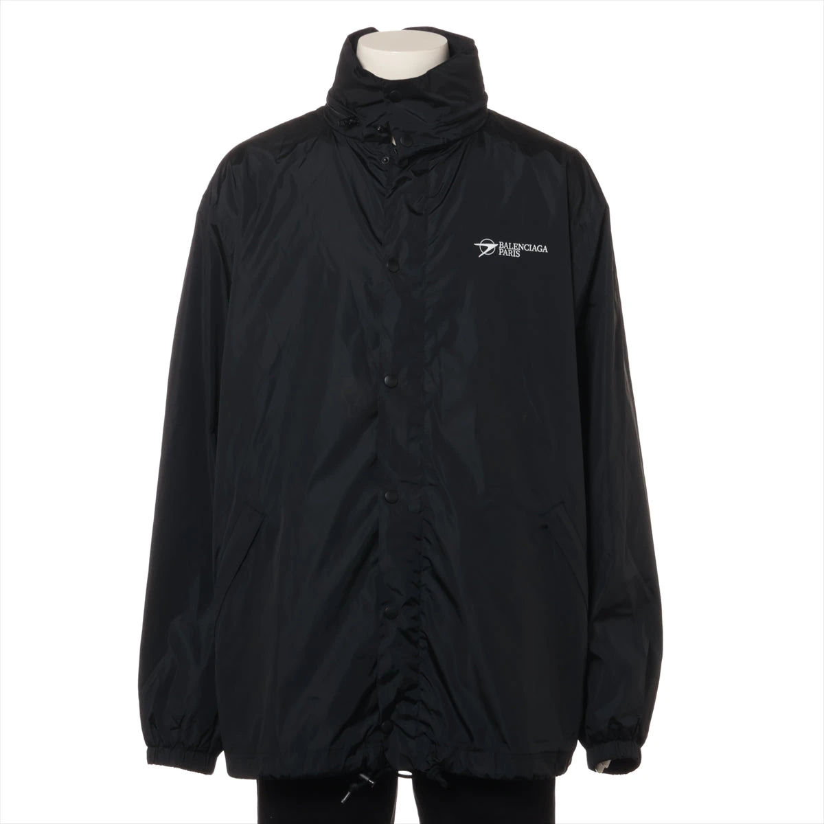 BALENCIAGA ナイロンジャケット ブラック/ホワイト BALENCIAGA ナイロンジャケット ブラック/ホワイト