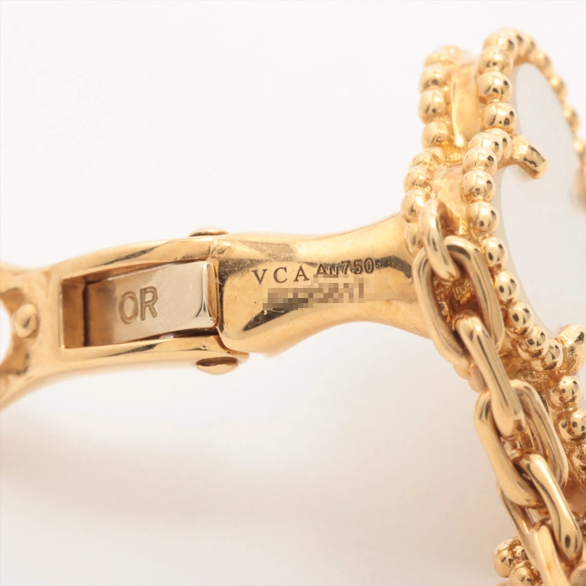 ヴァンクリーフ&アーペル ラッキーアルハンブラ パピヨン タイガーアイ