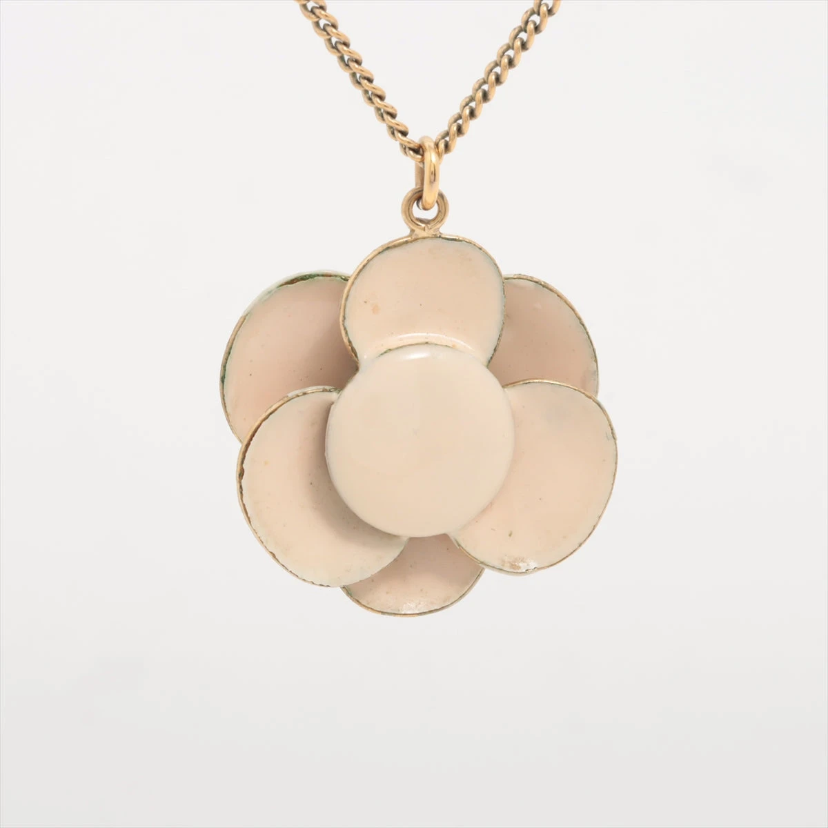 シャネル ココマーク カメリア 10P ネックレス GP ゴールド A3401392  