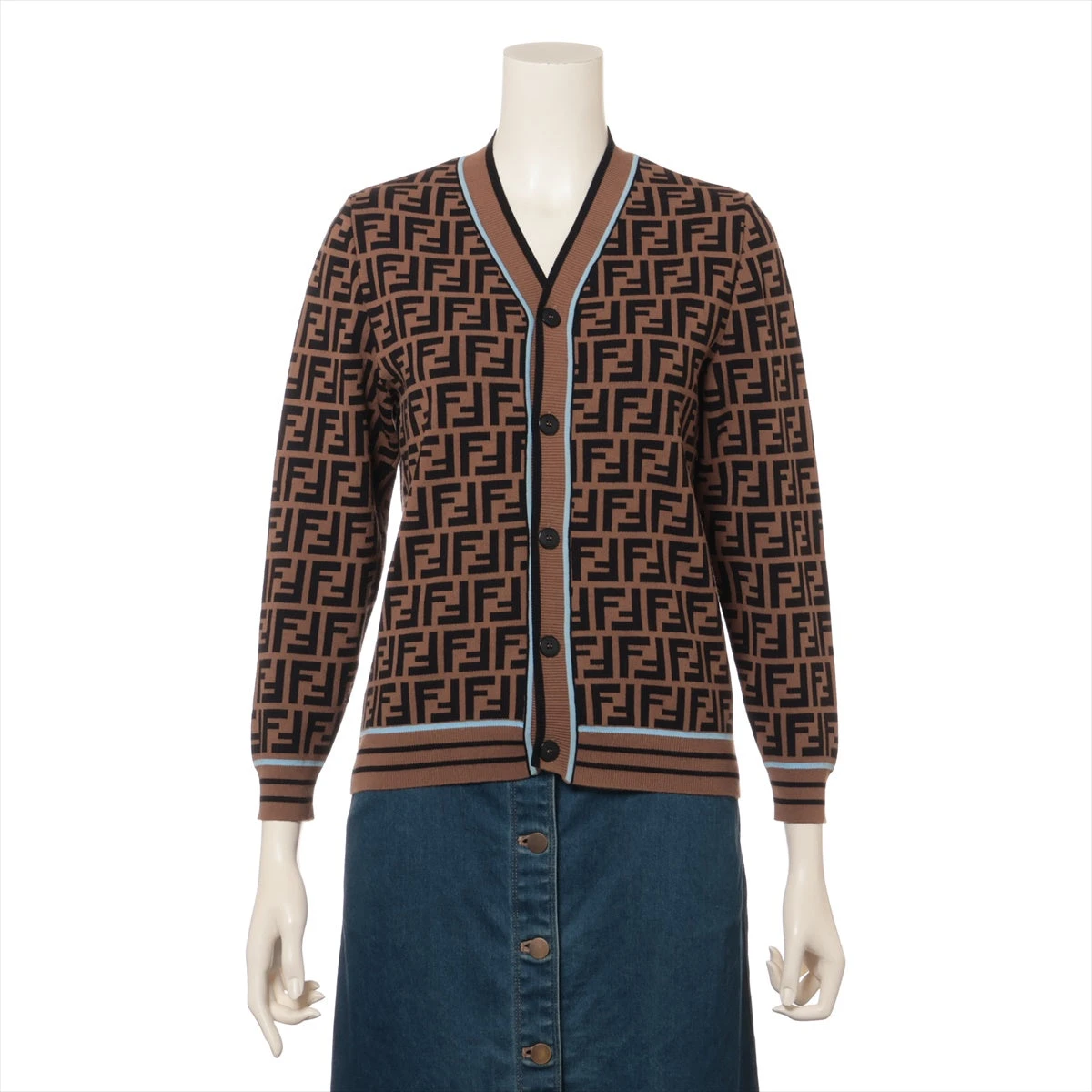 FENDI◆90s/カーディガン(厚手)/--/ウール/BRW/無地 8042000533364_2.jpg?v=