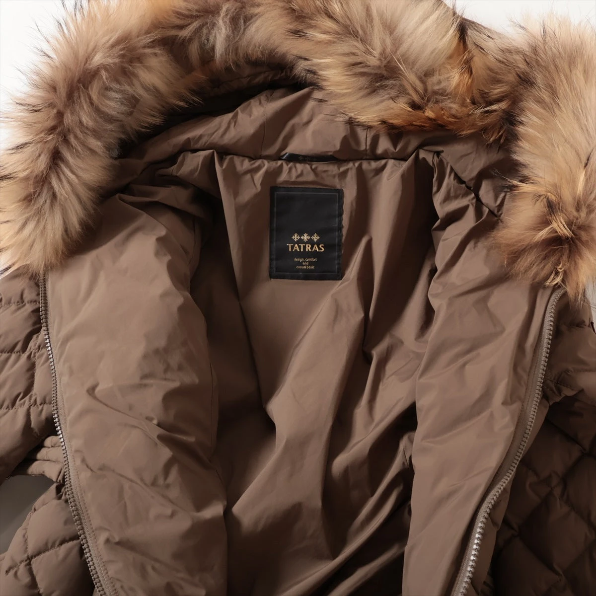 タトラス ナイロン ダウンコート 01 レディース ブラウン LTA4IS4353