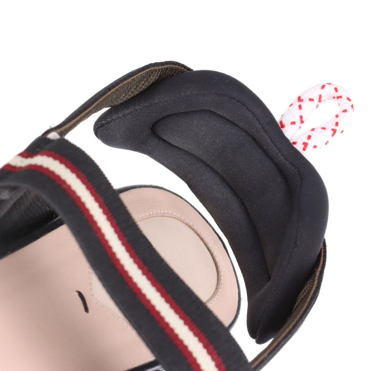 フェンディ コリブリ レザー×ファブリック フラットパンプス 37 
