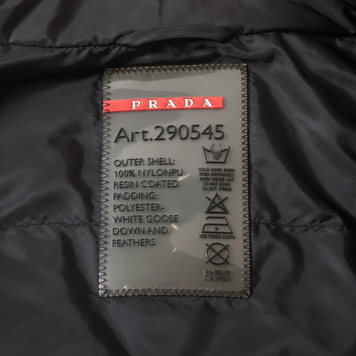 プラダスポーツ 14AW ナイロン ダウンジャケット 42 レディース