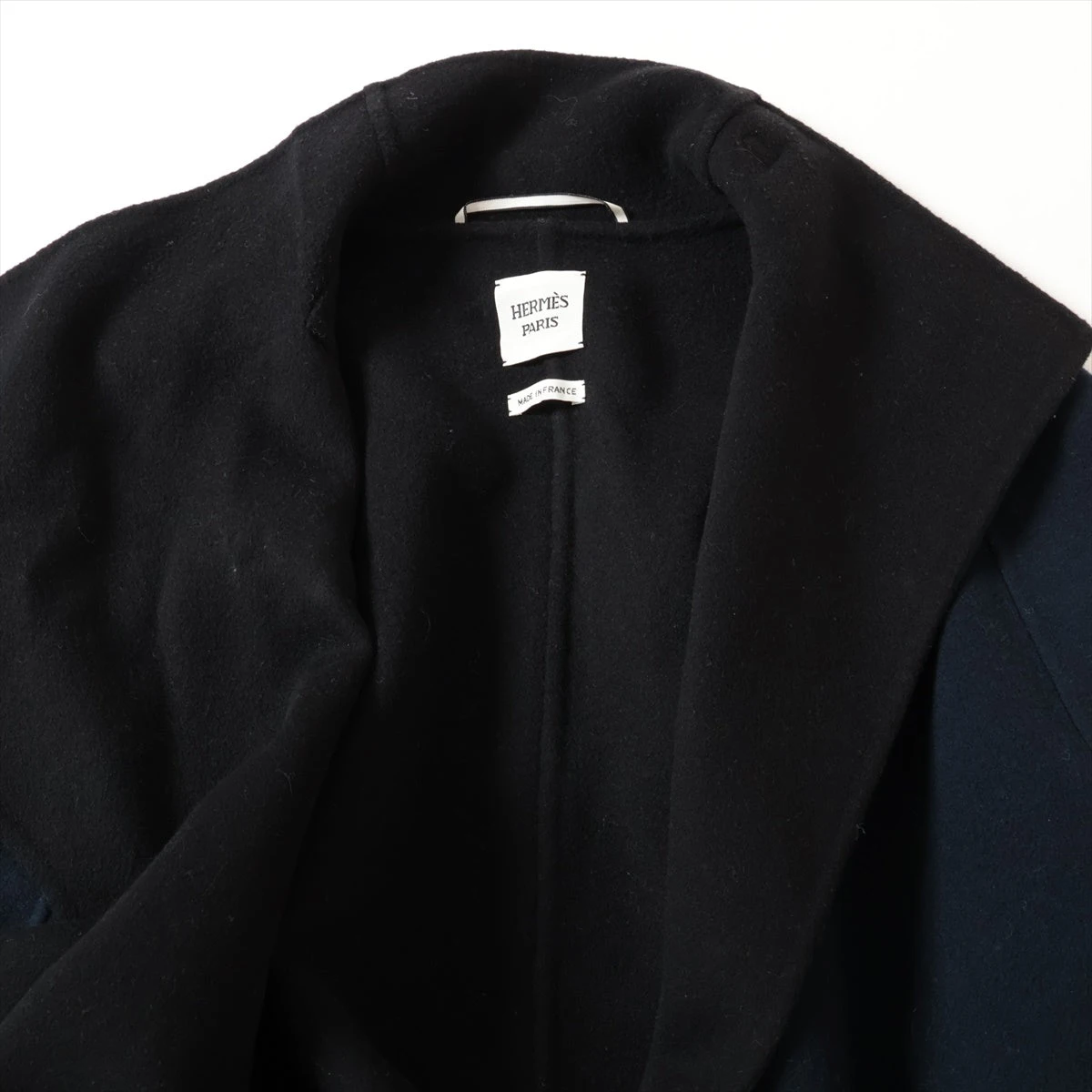◾️値下げ／美品◾️HERMES エルメス／カシミヤコート／ネイビー／42 2025年最新】エルメス コート カシミヤの人気アイテム - メルカリ