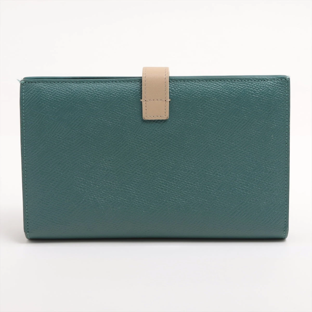 セリーヌ ラージストラップウォレット レザー 財布 ブルー