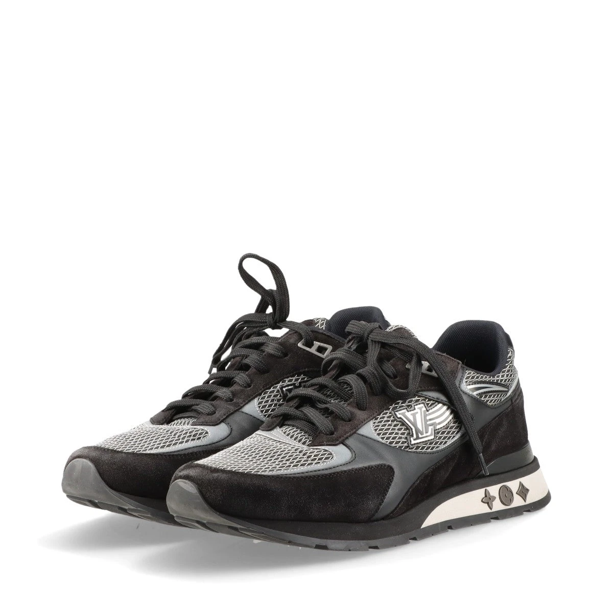 ヴィトン ランアウェイライン 21年 メッシュ×レザー スニーカー