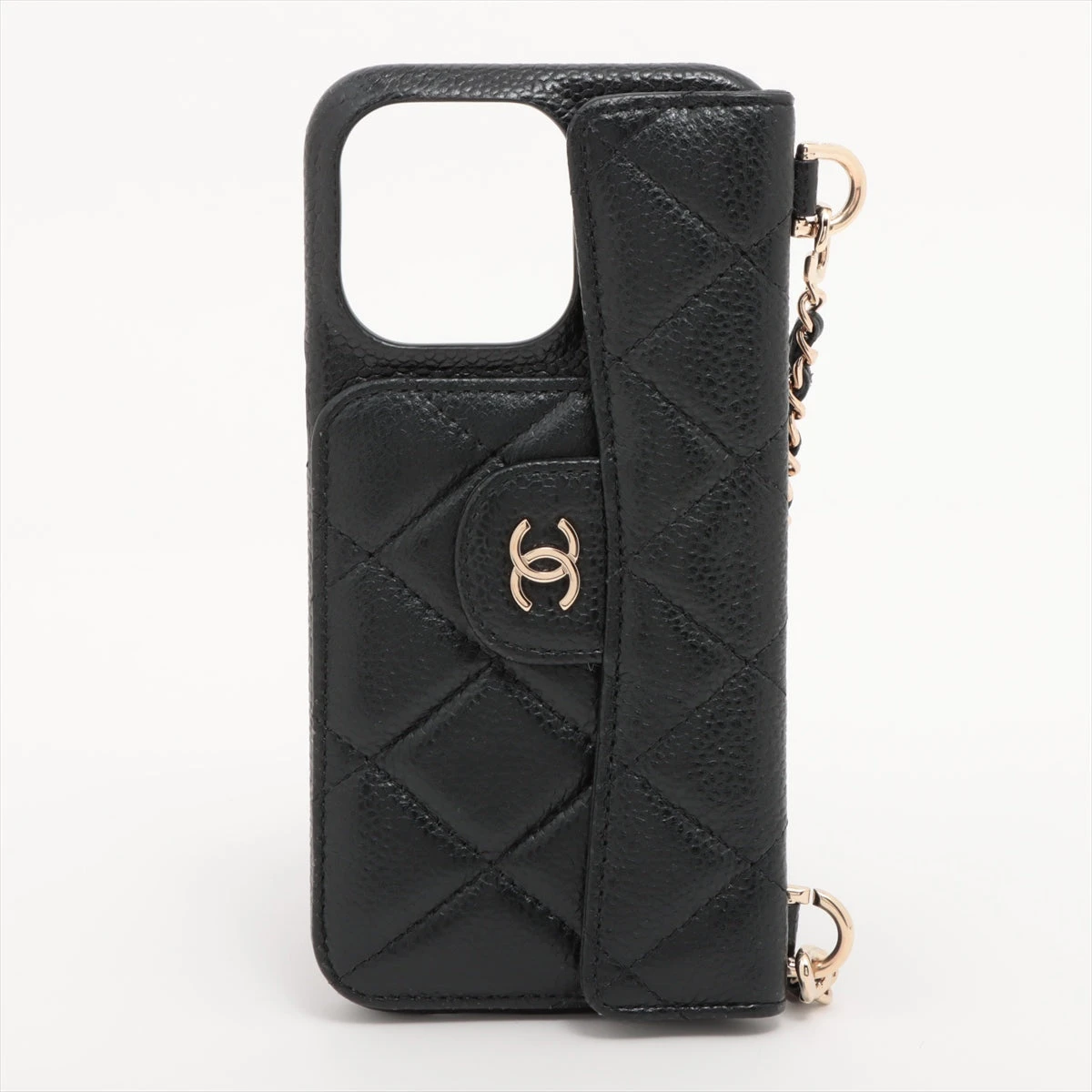 【希少 美品】 シャネル iPHONE15PRO マトラッセ キャビアスキン CHANEL シャネル iPhone15Pro ケース マトラッセ キャビアスキン