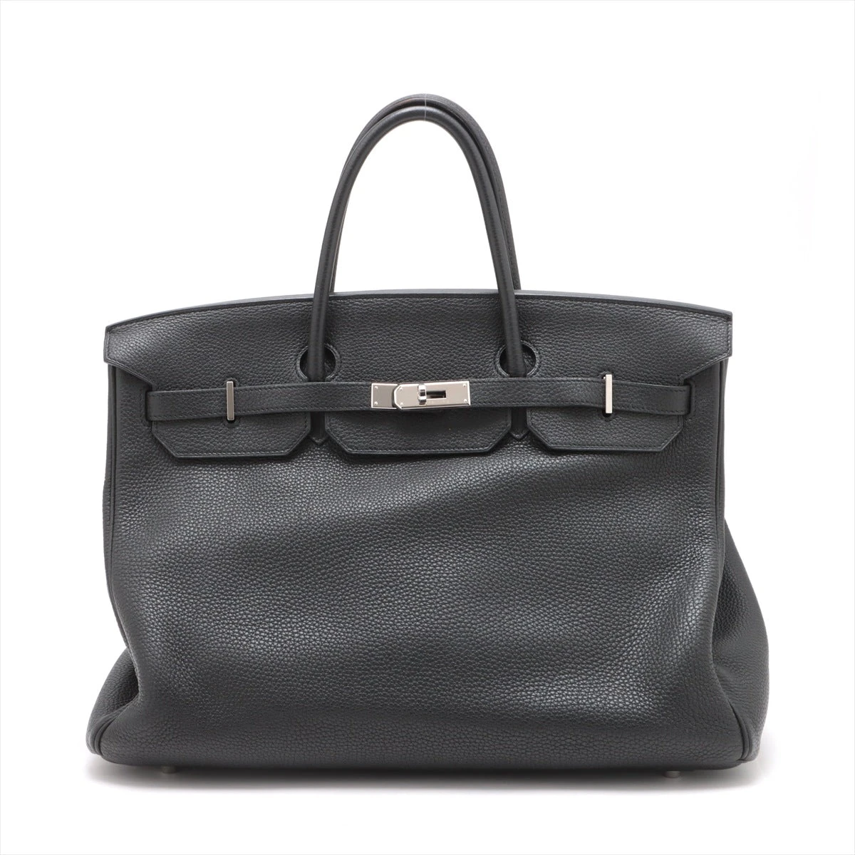 エルメス バーキン40 トゴ ブラック シルバー金具 □N:2010年