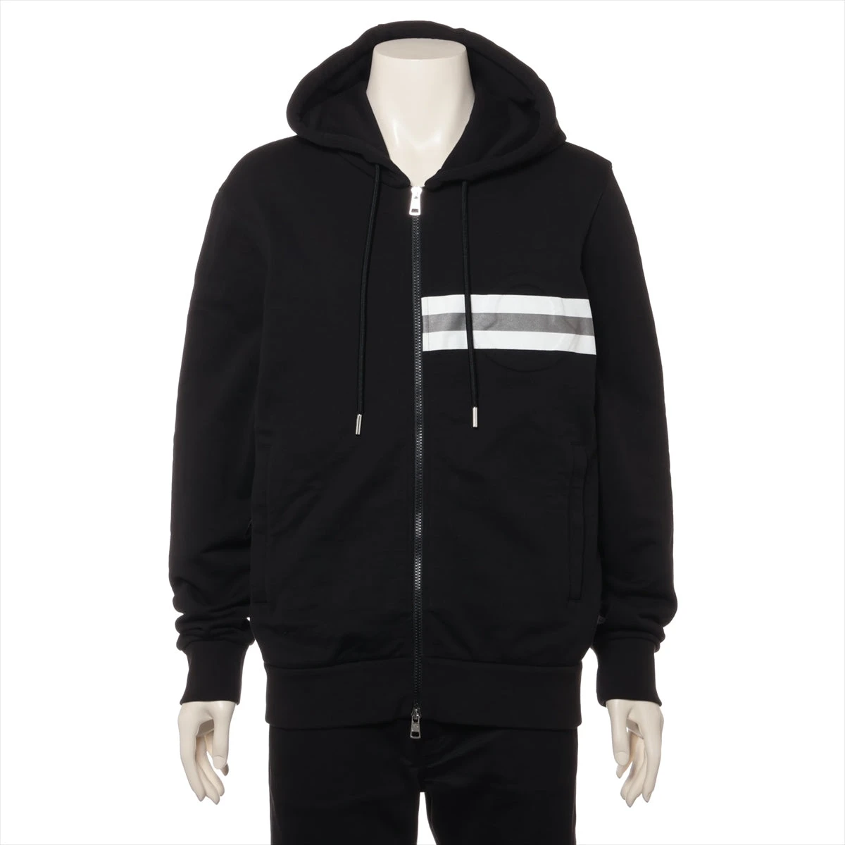 モンクレール 20年 コットン パーカー L ブラック