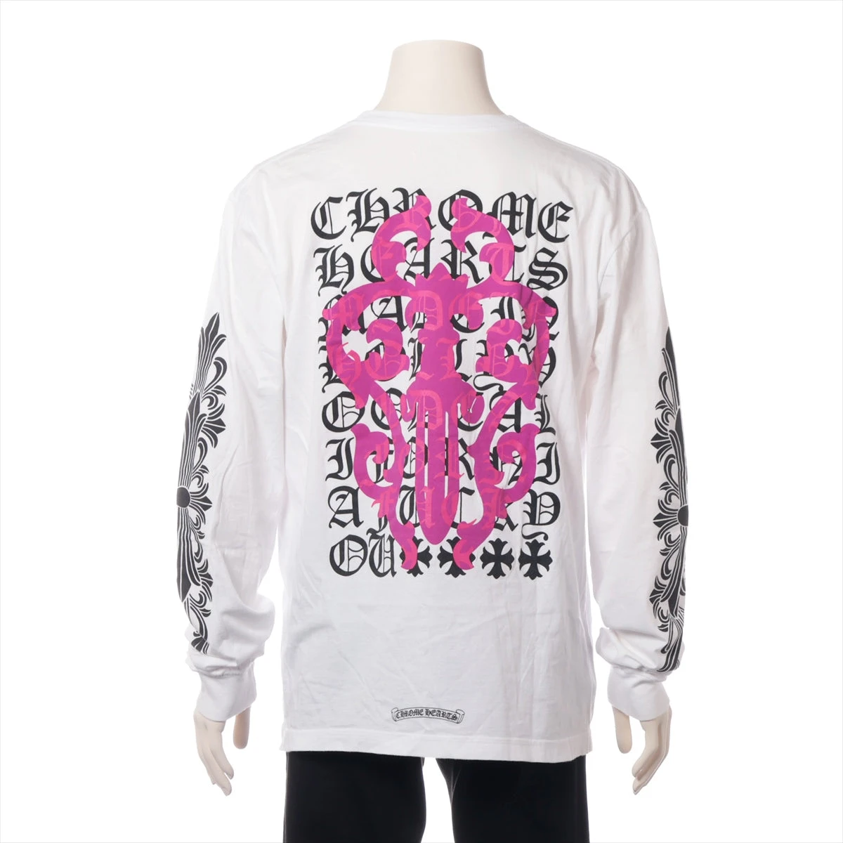 クロムハーツ ロングTシャツ コットン サイズXL ホワイト ダガーアイ 