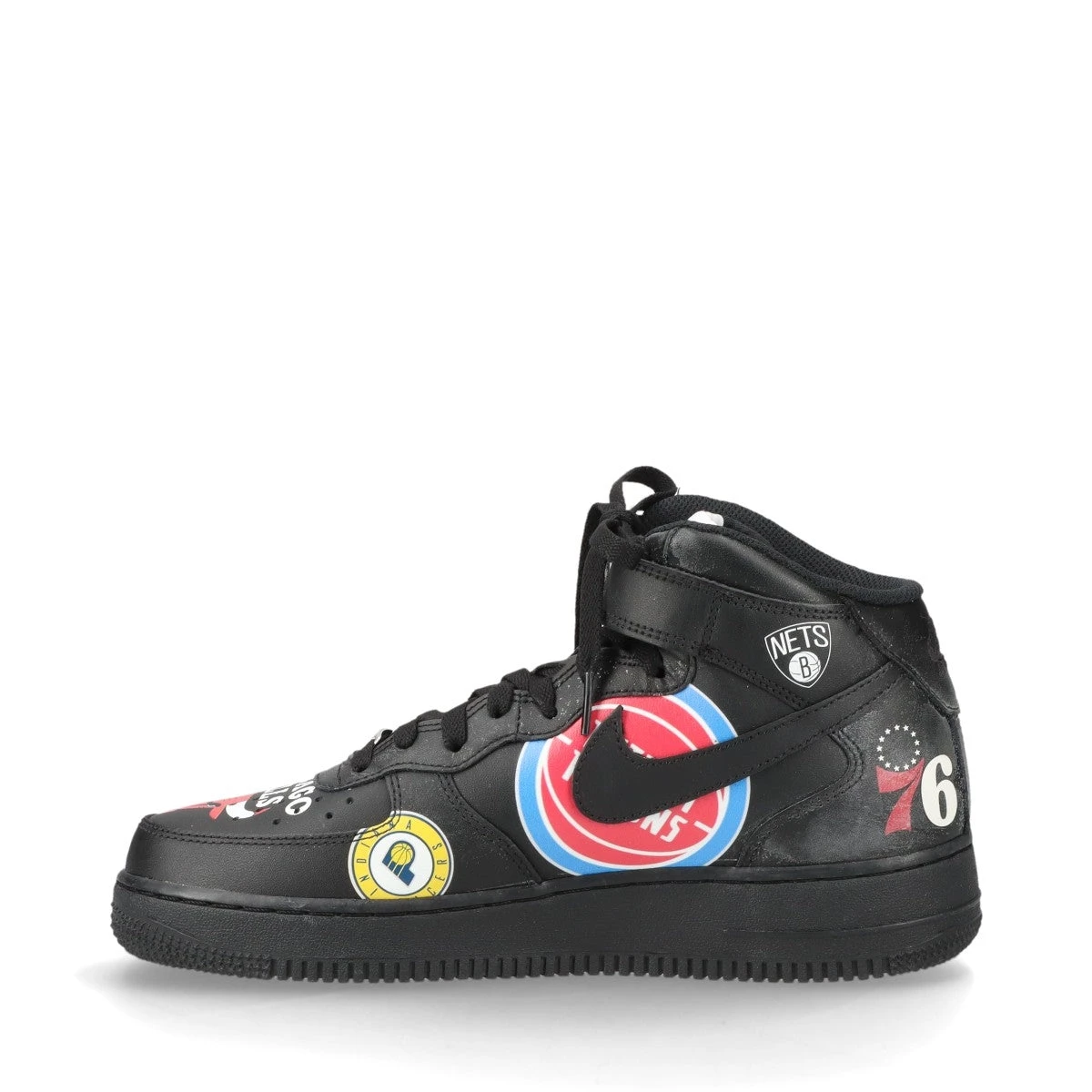レザーのRAPTOR 1スニーカー Unisex colorful upside down swoosh color High-cut leather