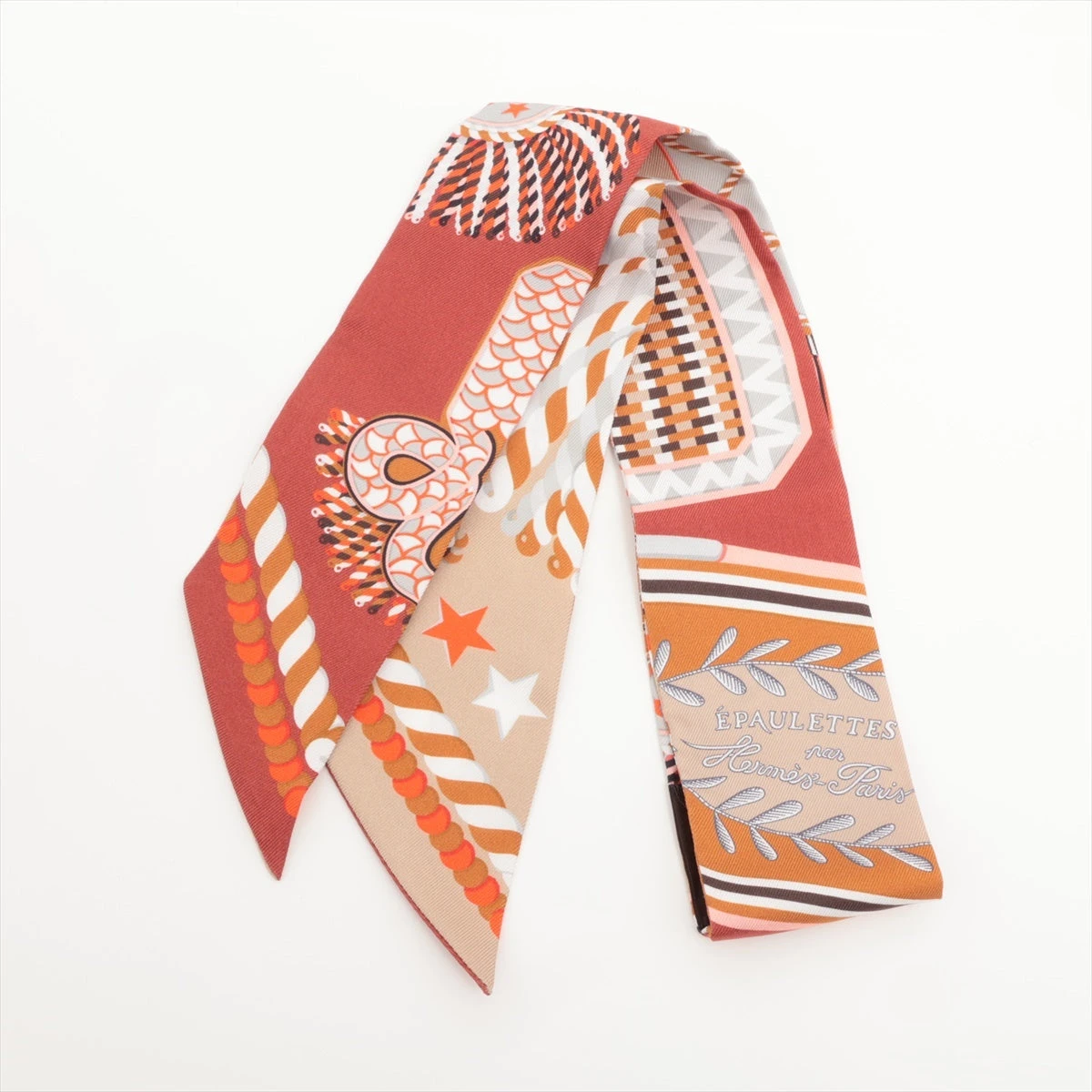 新品未使用⭐︎HERMES エルメス シルク ハンカチ　イエロー 天白】【HERMES】エルメス カレ140 KOSMIMA 宇宙 ブルー レッド