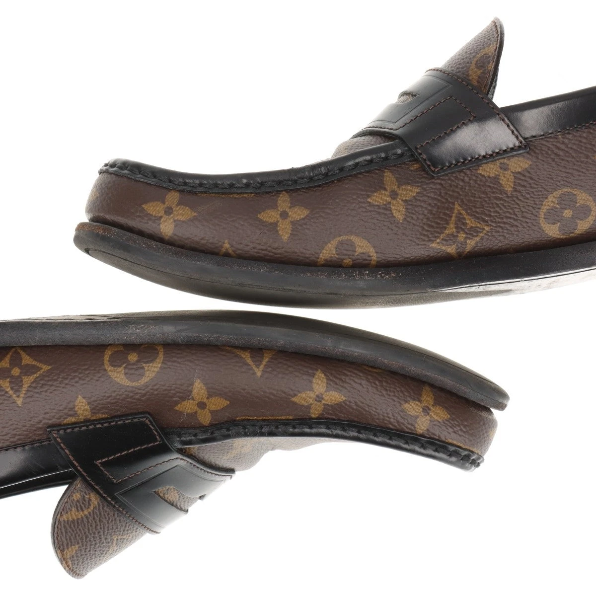 LOUIS VUITTON ブラウンレザー ローファー