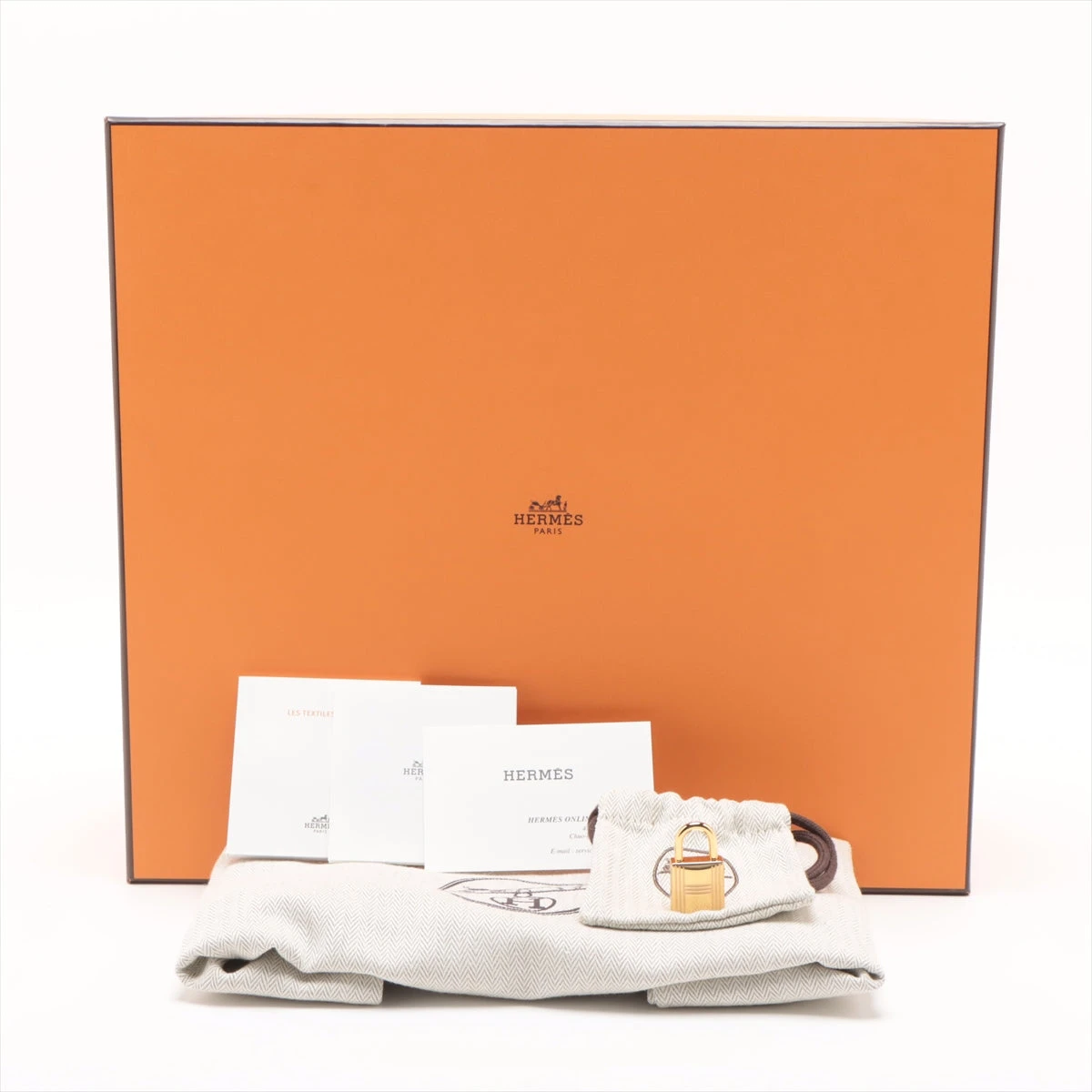 エルメス エールバッグジップ ゴールド／オレンジ 31 美品！（HERMES  