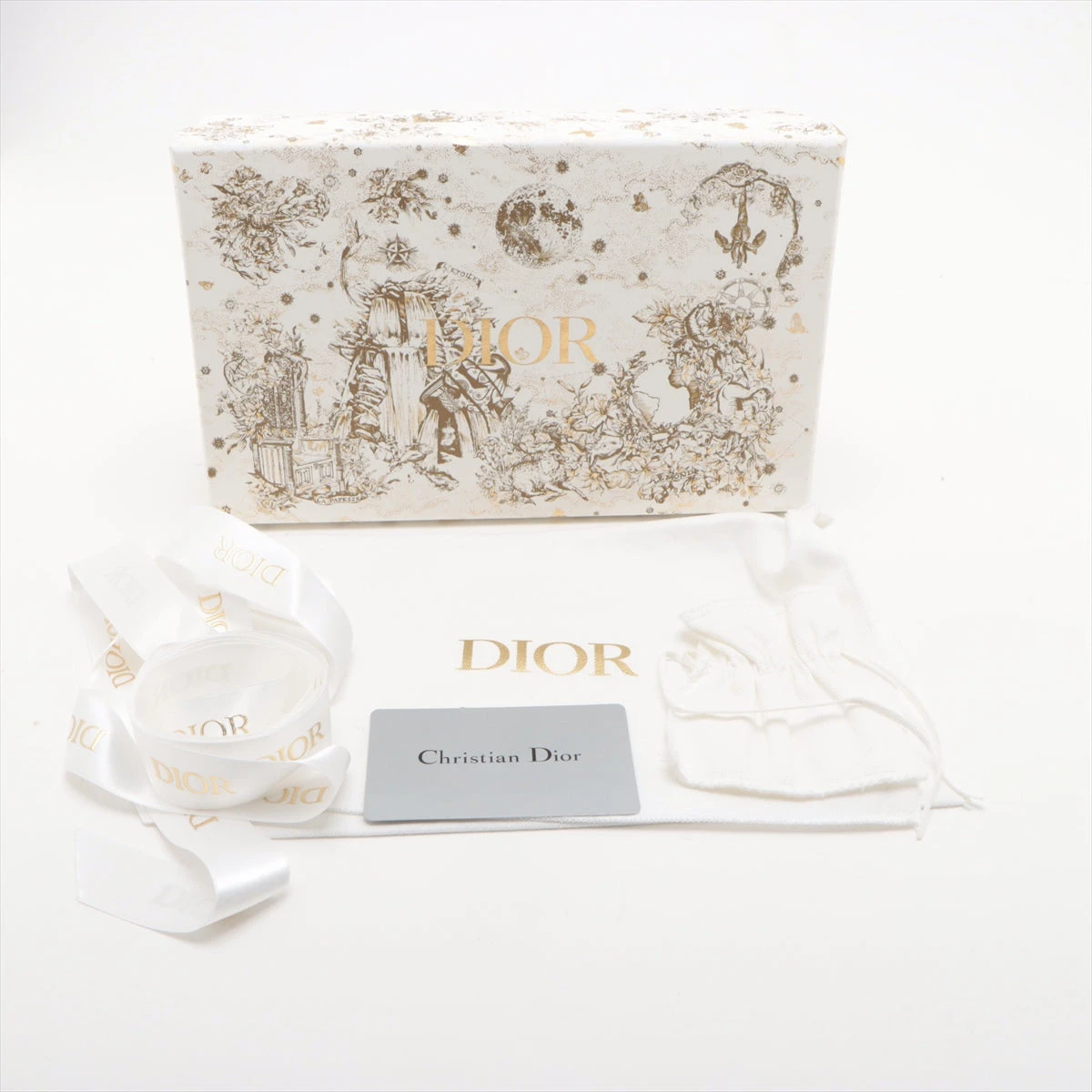 クリスチャンディオール サドル レザー チェーンウォレット