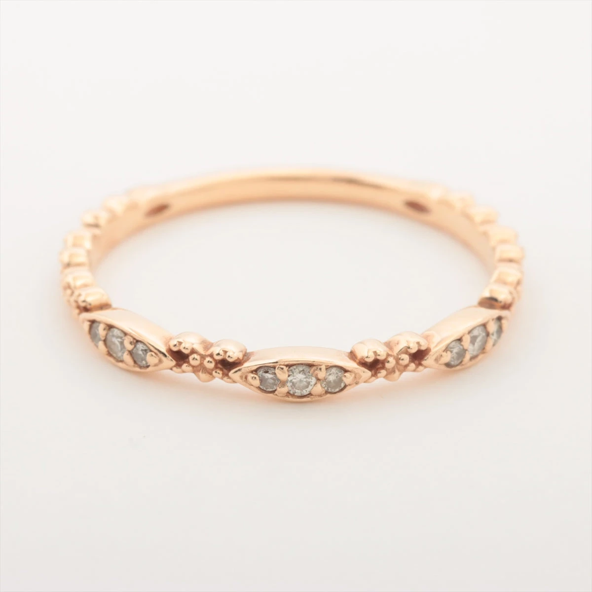 アガット ダイヤ リング K10(YG) 1.0g 0.06 10112111074-08-011