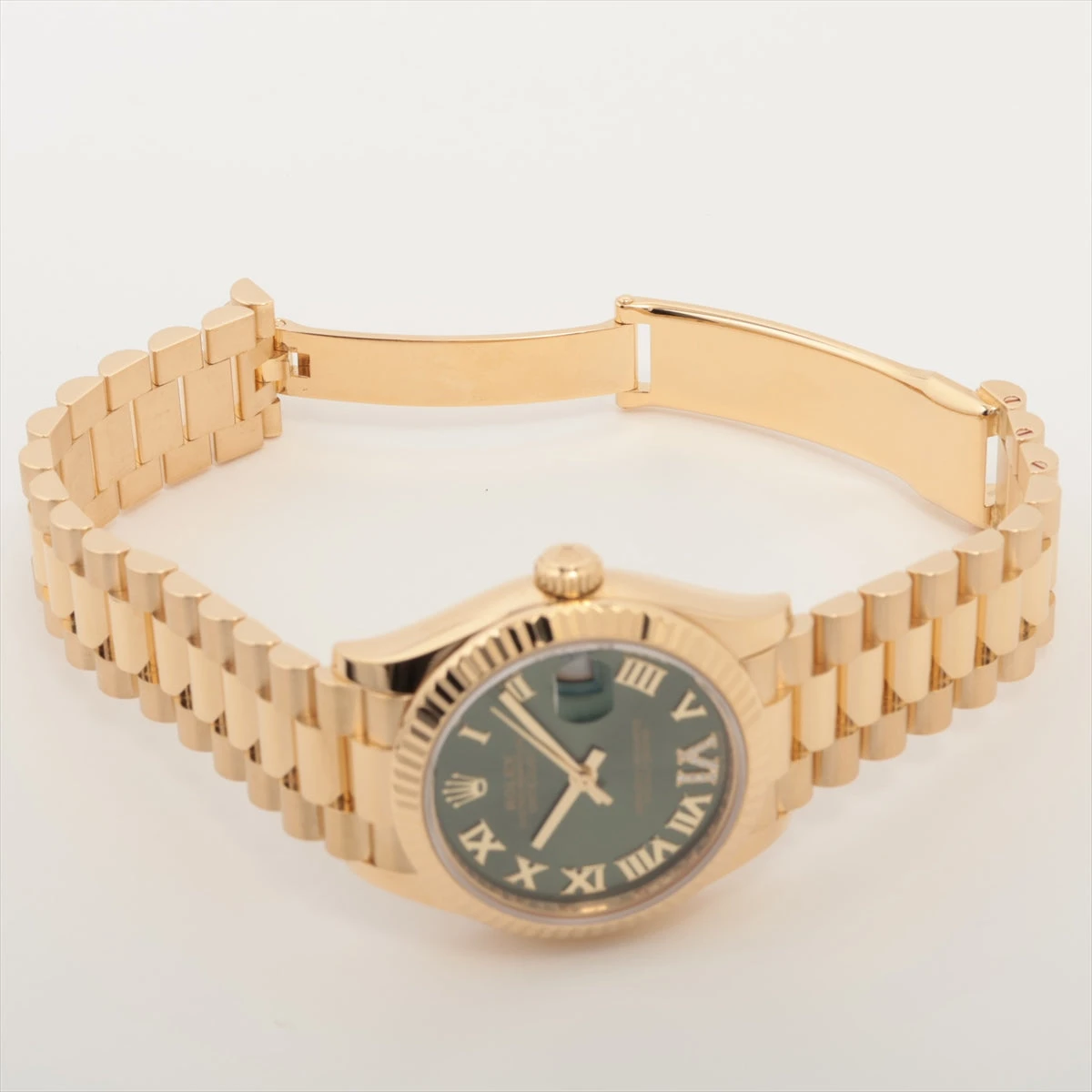 ロレックス デイトジャスト 278278 YG AT オリーブグリーン文字盤