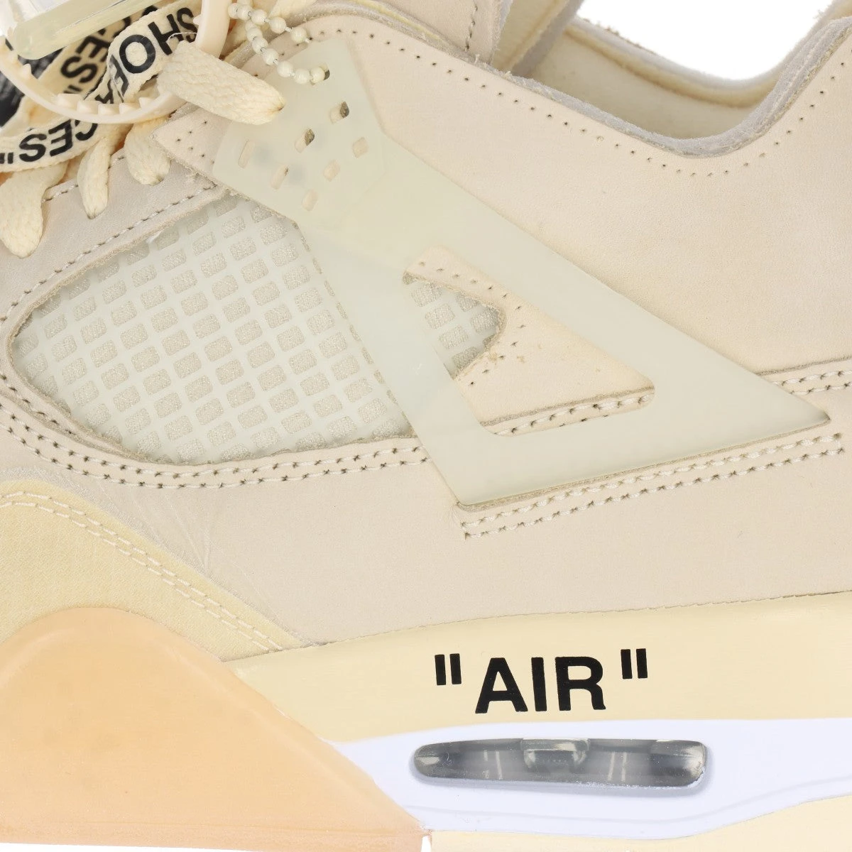 「高評価！」注目のレビュ ナイキ×オフホワイト レザー SP RETRO 4 JORDAN AIR ウォーキング・ランニングウェア