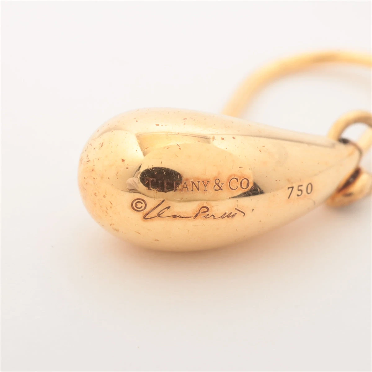 ティファニー ティアドロップ ピアス 750(YG) 6.4g A3407717｜中古