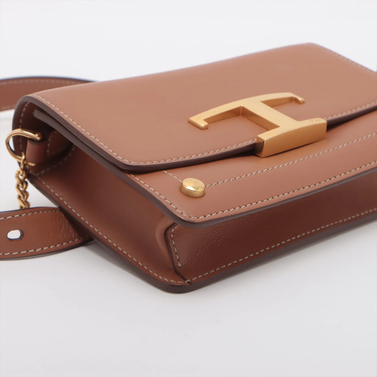 トッズ　タイムレス　ショルダーバッグ　ブラウン TOD'S(トッズ) タイムレスショルダーバッグ ブラウン｜【公式
