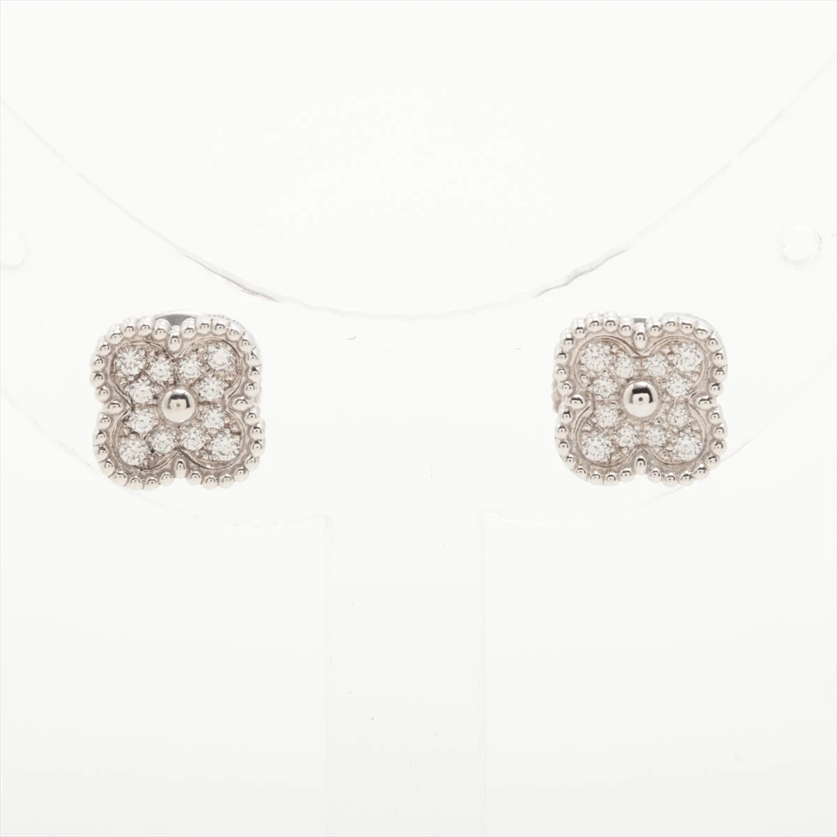 VanCleef＆Arpels スウィート アルハンブラ ダイヤモンドピアス 銀座店］Van Cleef & Arpels ヴァンクリーフ＆アーペル ※片方