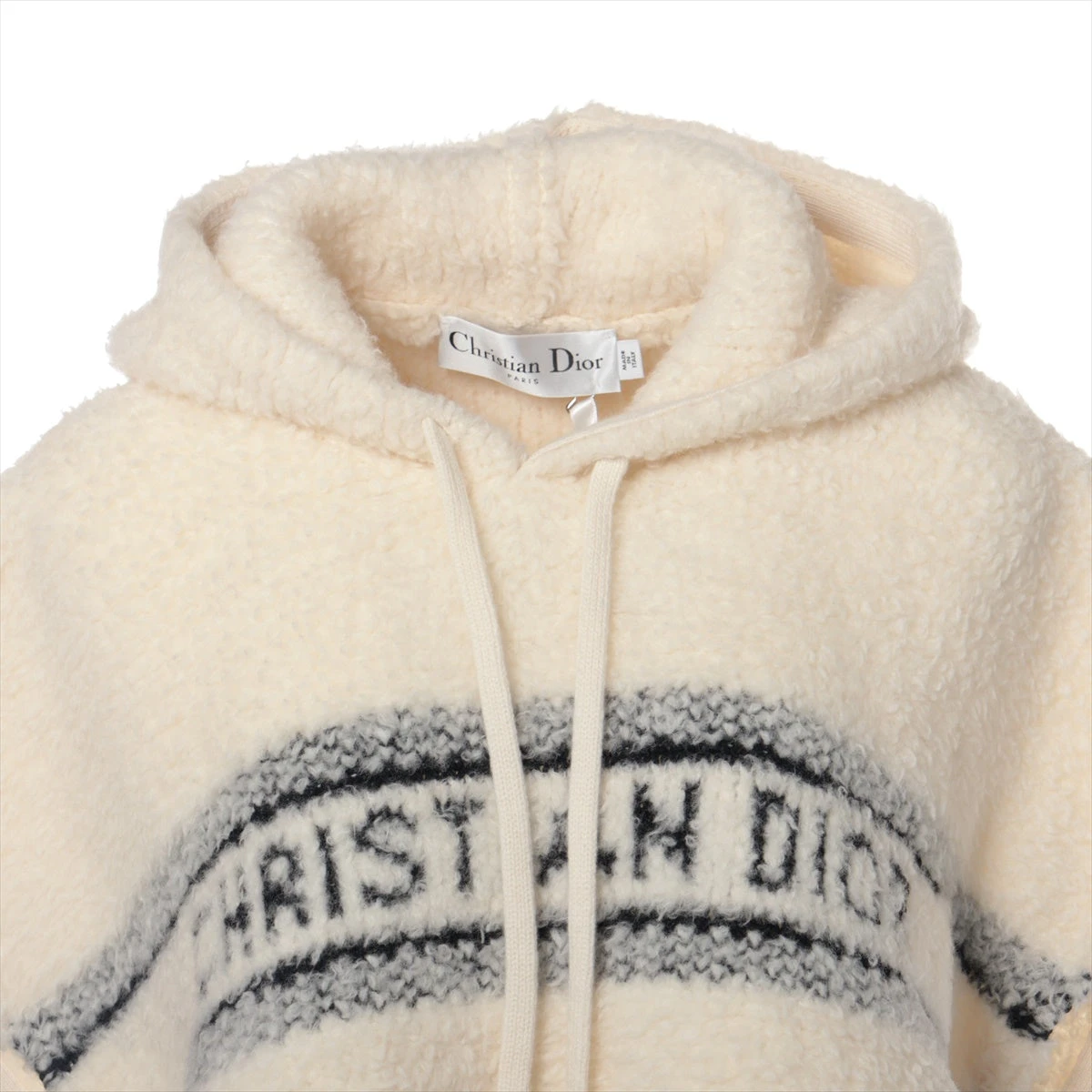 Christian Dior フリースポンチョ アイボリー Christian Dior フリースポンチョ アイボリー