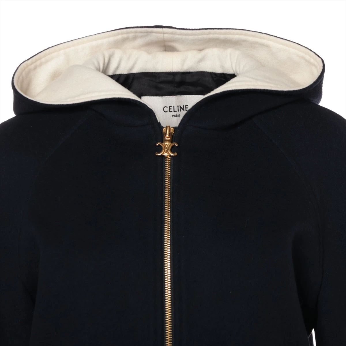 セリーヌ　ウールカシミヤジャケット　38 セリーヌウールカシミヤジャケット38