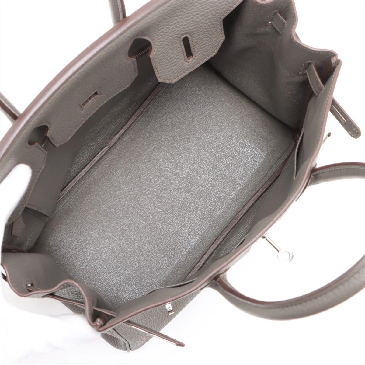 エルメス バーキン30 トリヨンクレマンス エタン シルバー金具 □P 