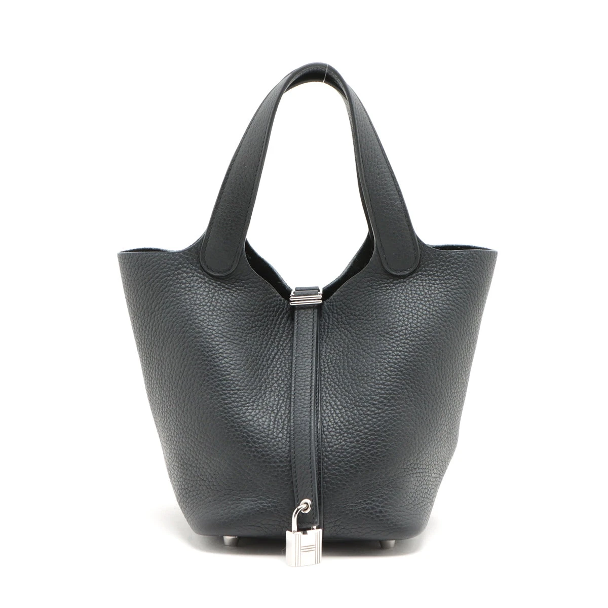 エルメス ピコタンロック18 PM トリヨンクレマンス ブラック シルバー  