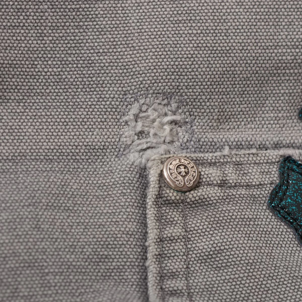 クロムハーツ×カーハート デニムパンツ コットン サイズ32 グレー