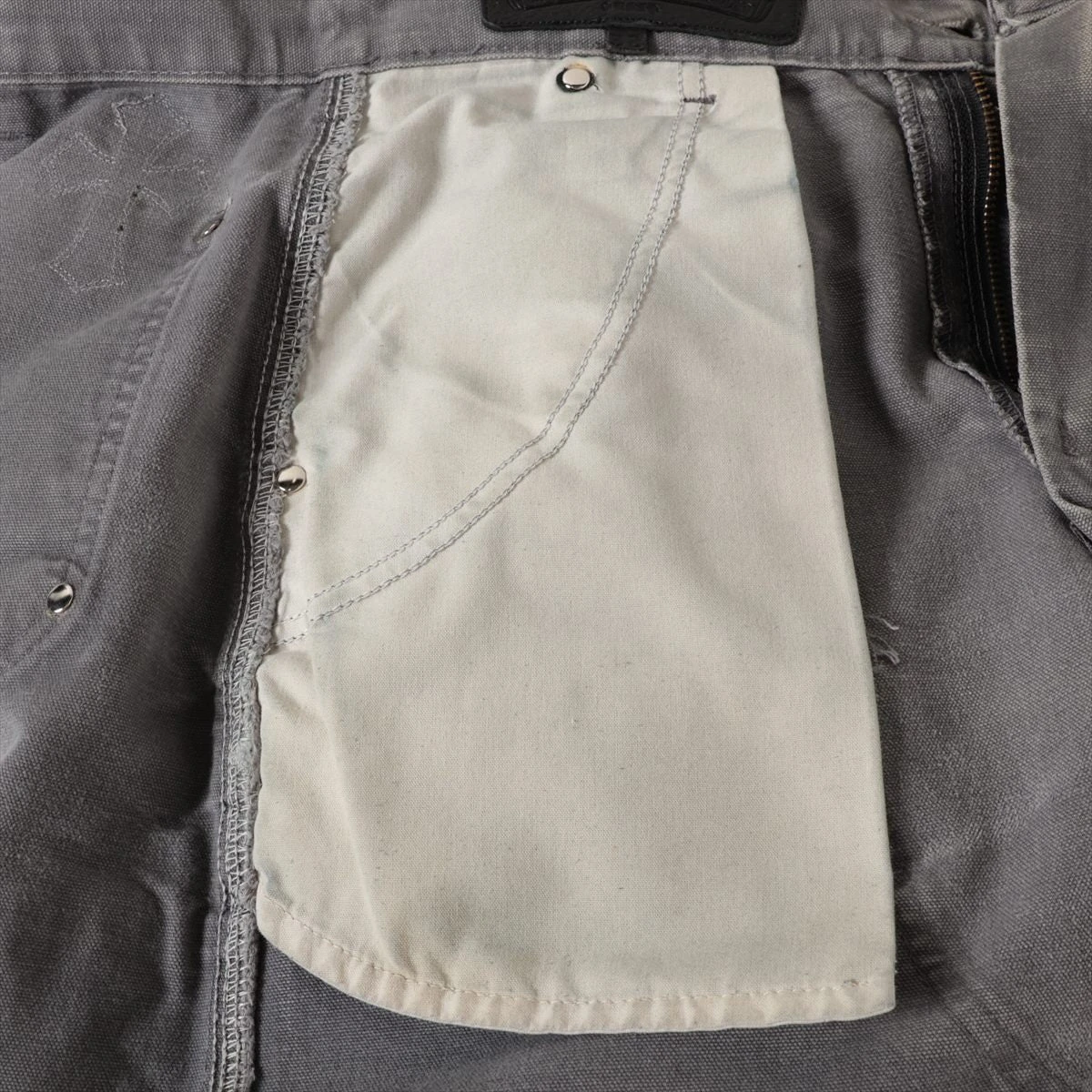 クロムハーツ×カーハート デニムパンツ コットン サイズ32 グレー