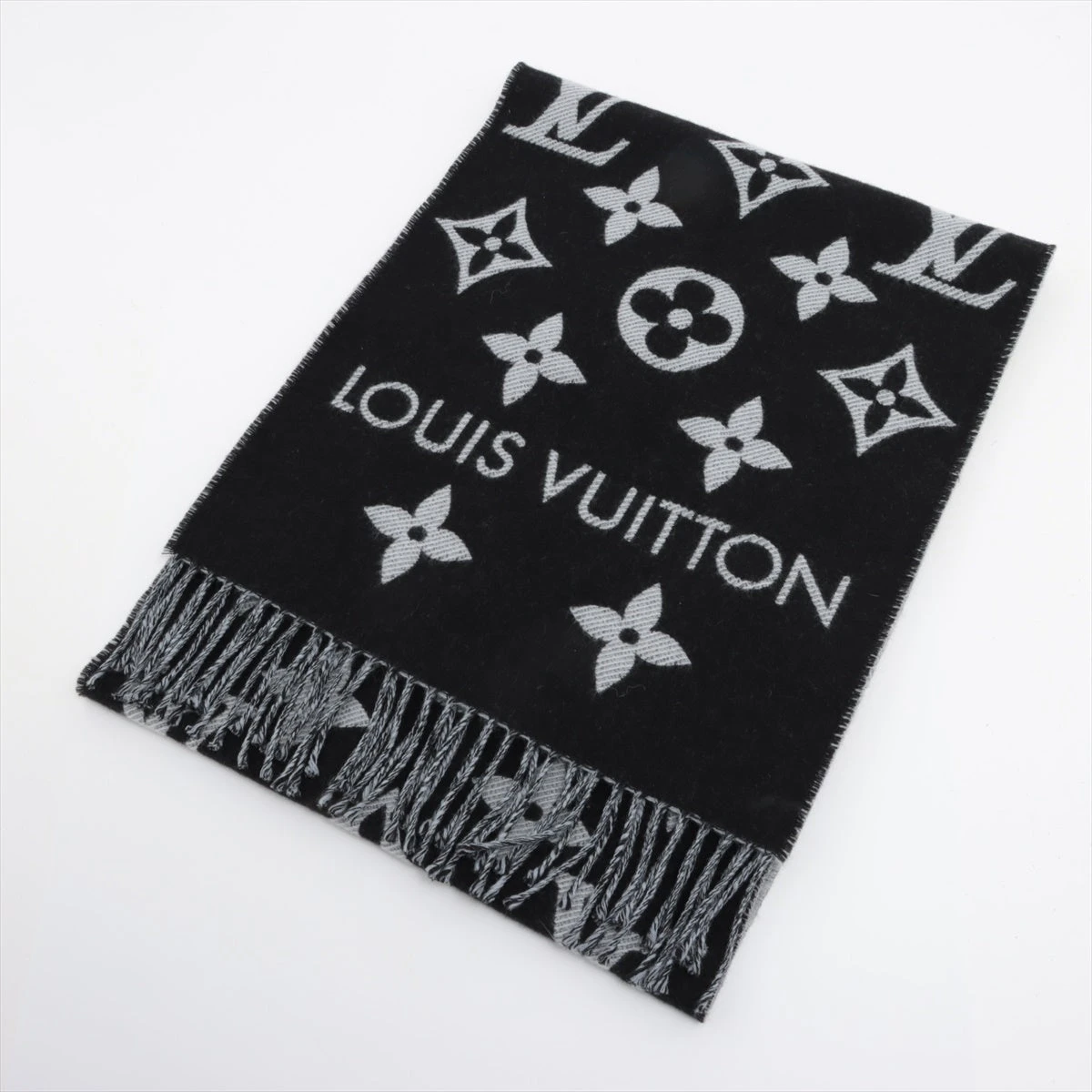 LOUISVUITTON ルイヴィトン マフラー 23AW 直営店 Louis Vuitton モノグラム ジャイアント マフラー