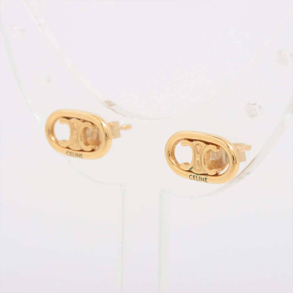 セリーヌ トリオンフ ピアス(両耳用) GP ゴールド A3402008｜中古 