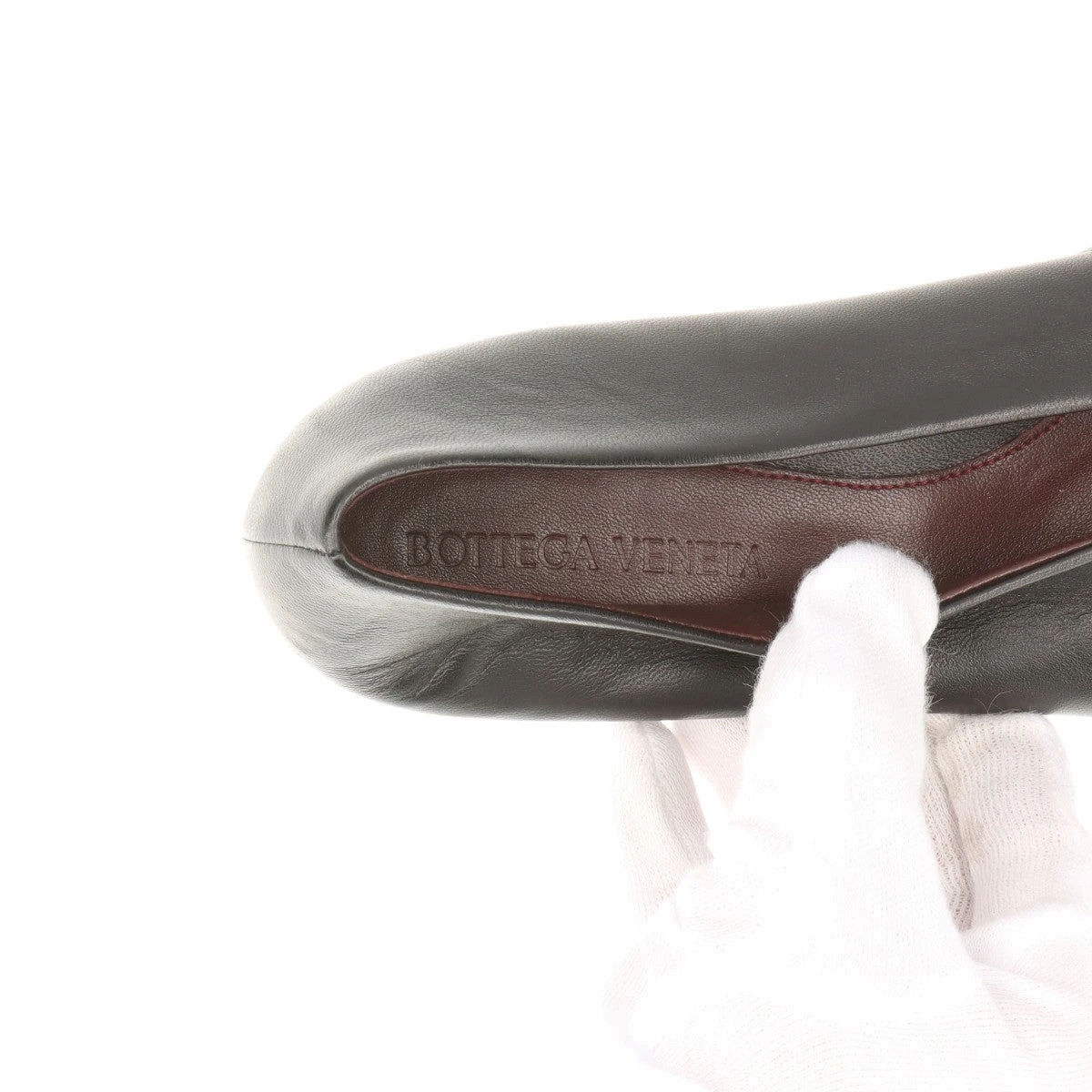ボッテガヴェネタ アーモンド　バレエシューズ 36 黒　ブラック BOTTEGA VENETA - ボッテガヴェネタ アーモンド バレエシューズ